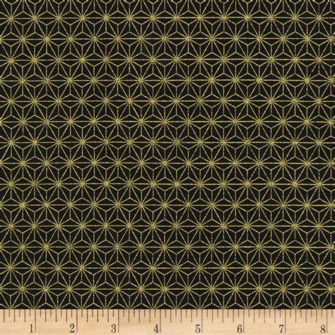 metallic geometric fabric|Kaufman Yakata Metallic Geometric Black, Quilting Fabric by the .